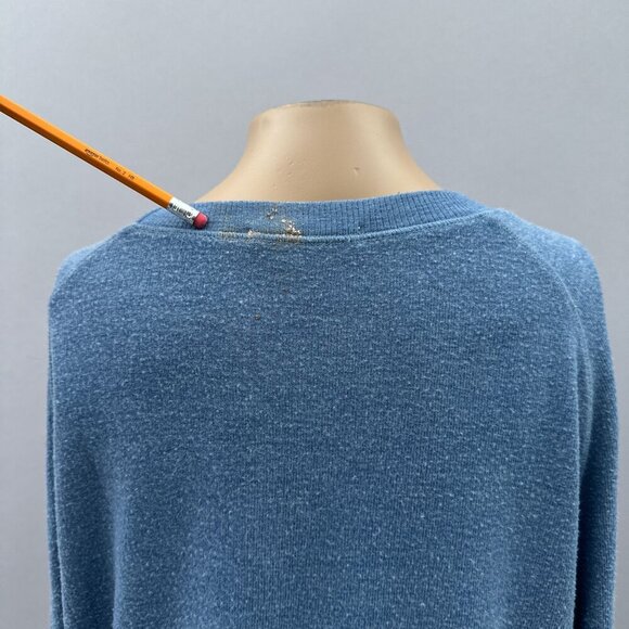 Junk Food Sleepin‎ In The USA Graphic Oversized Pullover Blue Sweatshirt Women S - Picture 7 of 11